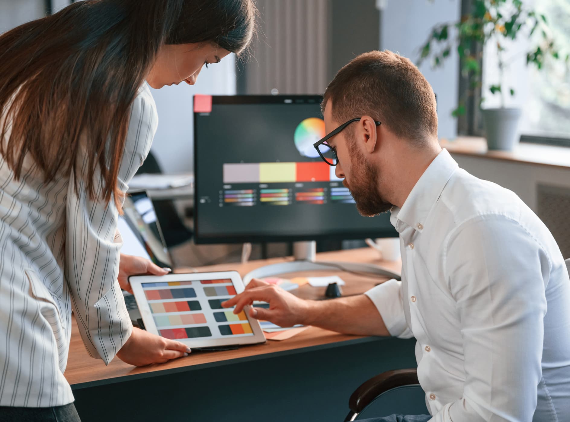 creative-job-two-designers-are-working-together